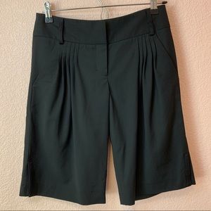 Diane Von Furstenberg Wool Blend Black Shorts NWT